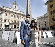 ITALY PROTEST PANDEMIC CORONAVIRUS COVID19