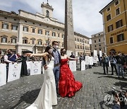 ITALY PROTEST PANDEMIC CORONAVIRUS COVID19