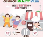 서울시, 아동급식카드 사용처 모든 식당으로 확대