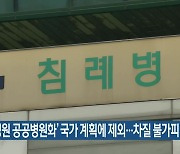 '침례병원 공공병원화' 국가 계획에 제외..차질 불가피