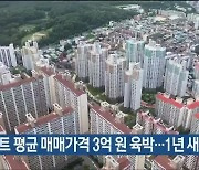 울산 아파트 평균 매매가격 3억 원 육박..1년 새 25% ↑