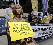 [Photo] S. Korean activist groups condemn court's dismissal of "comfort women" lawsuit