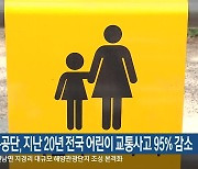 도로교통공단, 지난 20년 전국 어린이 교통사고 95% 감소