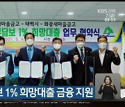 태백시, 무담보 1% 희망대출 금융 지원