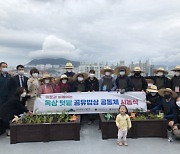 부산 남구, LH임대주택 옥상 텃밭 시농식 개최