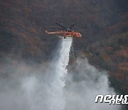 대전 유성구 야산서 산불..헬기 투입해 50분만에 진화