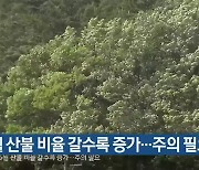 5월 산불 비율 갈수록 증가..주의 필요