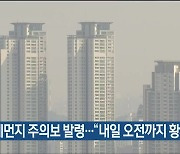 울산 미세먼지 주의보 발령.."내일 오전까지 황사 영향"