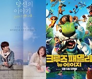 '비와 당신의 이야기' 맑음 vs '크루즈 패밀리' 약간 구름 [주말흥행기상도]