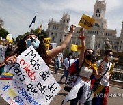 SPAIN COLOMBIA PROTESTS