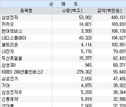 코스피 주간 외국인 순매도 1위 '삼성전자'