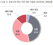 중소기업 체감 경영상황 등 인식, 코로나19에 크게 나빠져