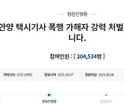 "기절할 때까지 폭행 반복"..'택시기사 폭행 강력처벌' 청원 20만 돌파