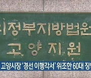 전·현직 고양시장 '경선 이행각서' 위조한 60대 징역 1년