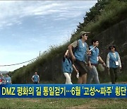 DMZ 평화의 길 통일걷기..6월 '고성~파주' 횡단