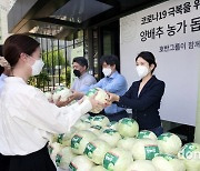농가 지원에 진심인 호반그룹.. 가격 급락 '양배추' 나눔 캠페인 진행