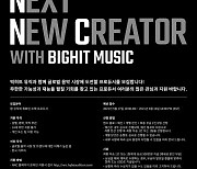 빅히트 뮤직, 2021 Next New Creator with BIGHIT MUSIC 오디션 개최..17일 접수시작