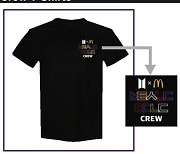 전 세계 맥도날드 직원, BTS '한글 티셔츠' 입게 된 이유
