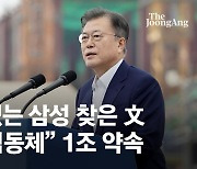 文, 삼성 평택 반도체 방문.."기업 일심동체" 1조 약속했다