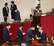 국회 본회의, 김부겸 총리임명동의안 투표