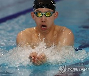 조성재 26개월 묵은 남자 평영 100m 한국 기록 경신