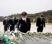 "5월 정신으로 치유"..전남대병원 5·18민주묘지 참배