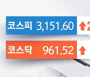 코스피 3,150선 회복..삼성바이오로직스 주가 90만 원 돌파