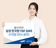 삼성자산운용, '한국형 TDF 2045' 수익률 50% 돌파