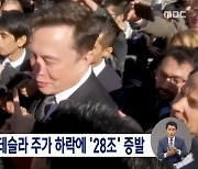 머스크 재산 테슬라 주가 하락에 '28조' 증발