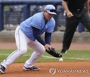 최지만, 타격·수비 훈련..캐시 감독 "빅리그 복귀 임박"