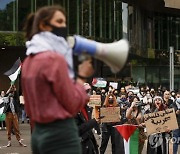 NETHERLANDS MIDEAST ISRAEL PALESTINIANS PROTEST