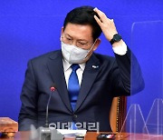 [포토]'최고위 참석한 송영길 대표'