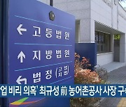'광산업 비리 의혹' 최규성 前 농어촌공사 사장 구속