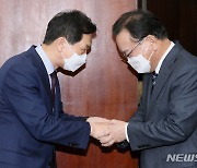 김부겸 국무총리, 김기현 대표 권한대행 예방