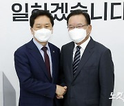 김부겸 국무총리, 국민의힘 김기현 대표 권한대행 예방