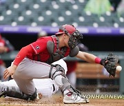 Reds Rockies Baseball