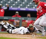 Reds Rockies Baseball