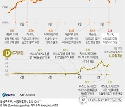 [그래픽] 가상화폐 시장 가격 요동 '머스크 리스크'