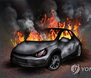 추돌사고 낸 뒤 불탄 SUV..알고 보니 음주 차량