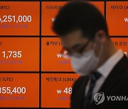 비트코인 5천400만원대로 내려..이더리움 8% 하락