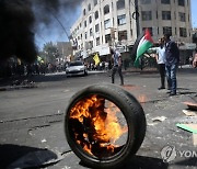 MIDEAST PALESTINIANS WEST BANK PROTEST