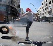 MIDEAST PALESTINIANS WEST BANK PROTEST