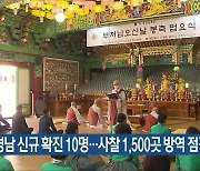 경남 신규 확진 10명..사찰 1,500곳 방역 점검