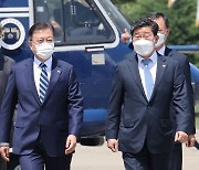 문대통령 방미 출국..토요일 새벽 한미정상회담