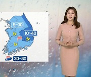 [날씨] 내일 전국 곳곳 비..제주 최대 80mm 호우