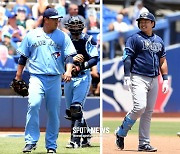 [조미예의 MLB현장] 재미있었다던 류현진-최지만, '의미심장한 눈빛 교환'