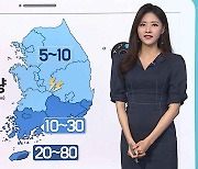 [날씨클릭] 밤사이 제주 세찬 비..모레까지 비 오락가락