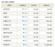 [fnRASSI]장마감, 거래소 하락 종목(동부건설우 -13.6% ↓)