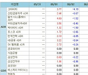 [표]해외 한국 DR 주간등락률