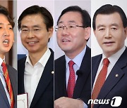 당권주자 '舌戰' 위험수위로.."이준석 굳히기냐, 중진 뒤집기냐"
